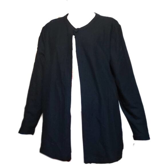 Eileen fisher fine 100% wool top button cardigan M MEDIUM - Picture 1 of 3